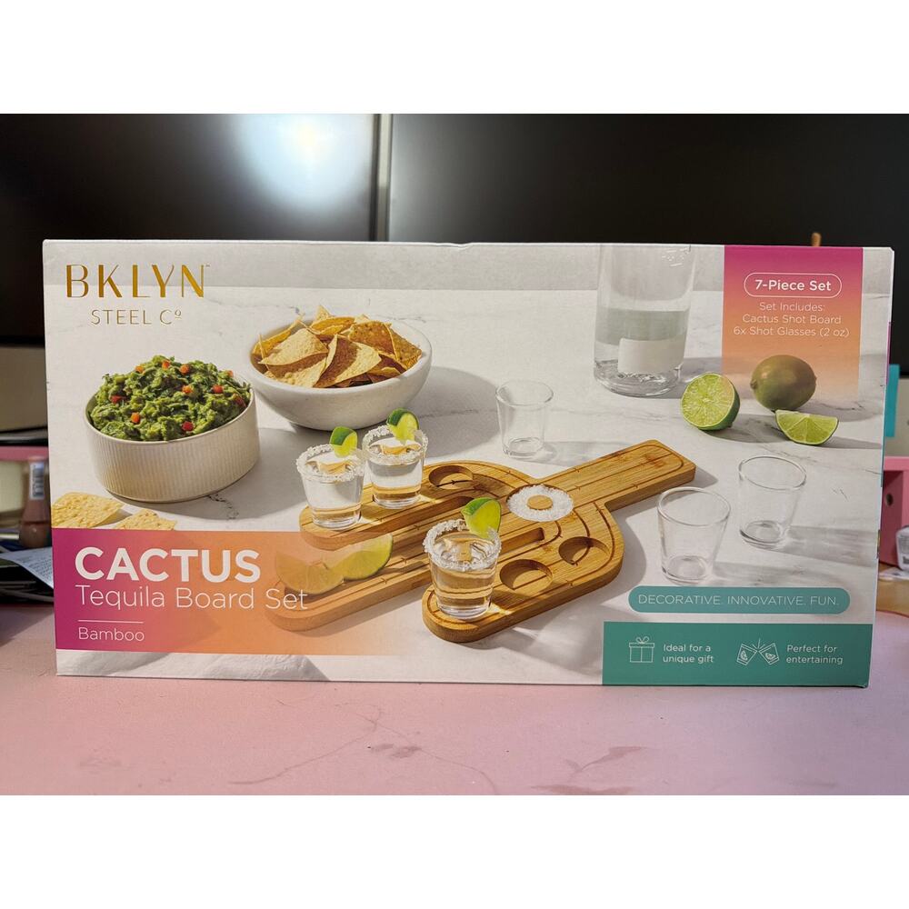 NIB - BKLYN - Cactus Tequila Board Set